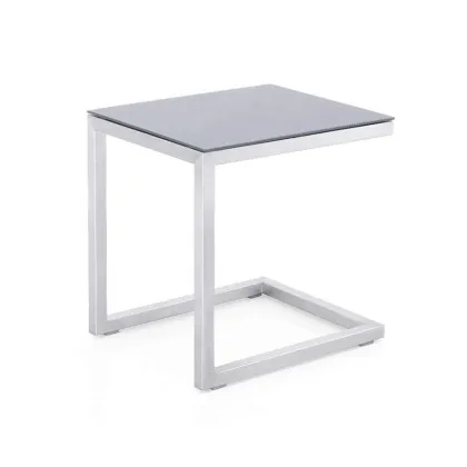 All Season Outdoor Stainless Steel and Teak Wood Garden Patio Benches