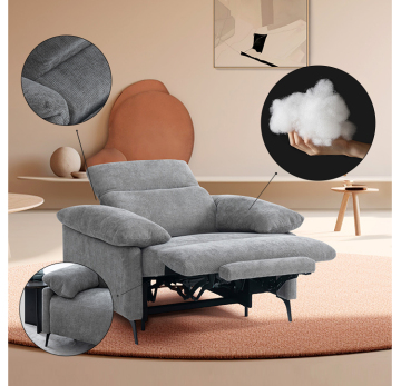 Modern Electric Leather Recliner Sofa for Living Room