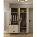 hot sale cheap 2 door wardrobe with 3 drawer