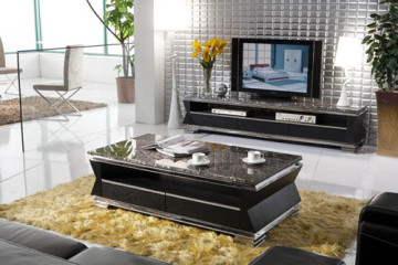 Marble Top Wooden Coffee Table 403#