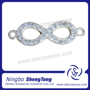 Wholesale Crystal Infinity Charms Rhinestone Connector For Jewelry Making