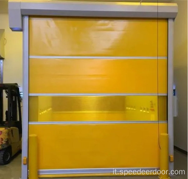 Porta di alta velocità industriale di design con cerniera ferroviaria