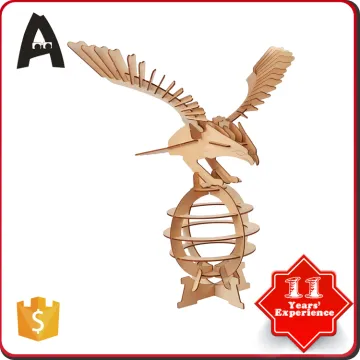 Reasonable & acceptable price wooden iq high quality puzzle eagle