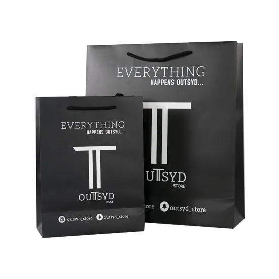 Custom Luxury Logo Paper Gift Shopping Bags