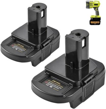 Adapter for Dewalt Milwaukee 18V Battery to Ryobi 18V Power Tools - Replace P108 ABP1801 with USB Port