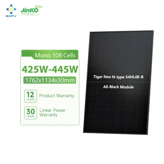 Jinko Solar Panels: Tiger Neo N Type 54HL4R-B - Selecting 425W to 445W Mono Full Black PV Modules and Solar Panels
