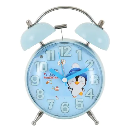 4Inch Animal Twin Bell Alarm Clock Duck Kids