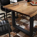 American furniture solid wood rectangular dining table