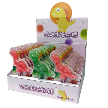 Creative Fruit Flavor long stick jelly  lollipop Candy