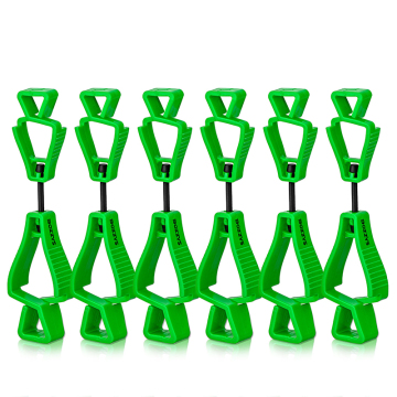 BOZZYS Outdoor Green Glove Clips: Secure Hold and Easy Access for Work Gloves