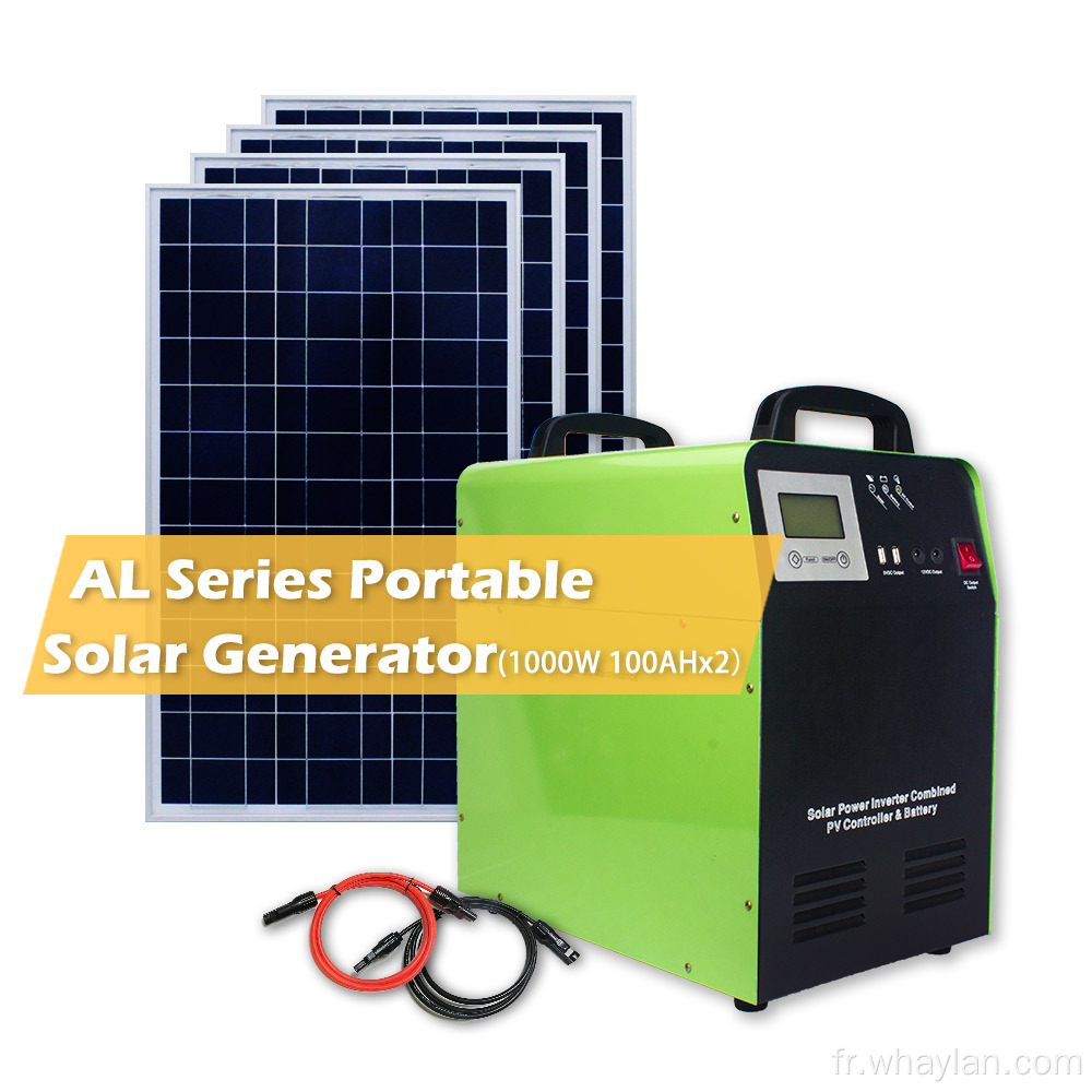 Générateur solaire d'alimentation portable à domicile hors réseau