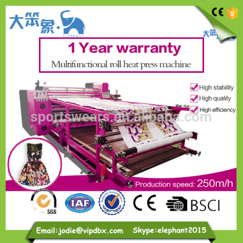 Industrial roll machine sublimation heat press/roller heat press machine for cut-piece/roll to roll