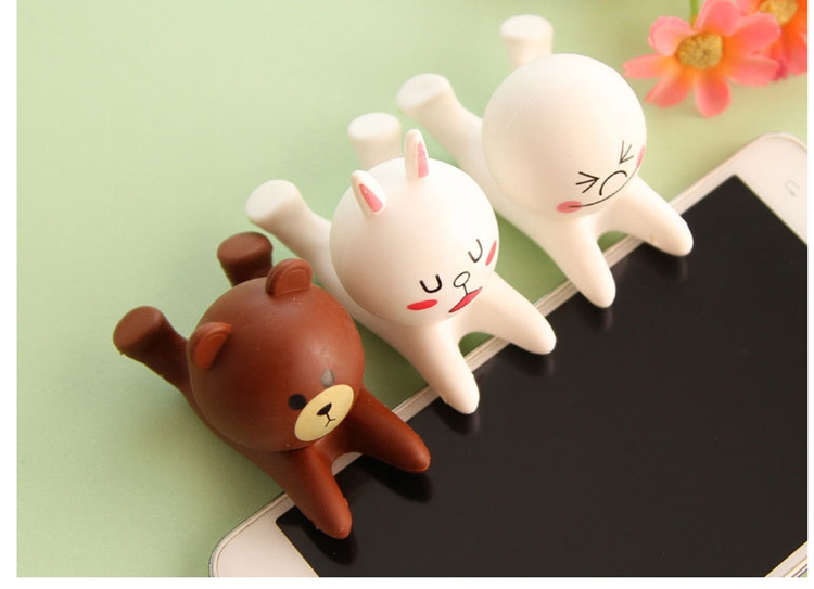 3D Cartoon Animal Silicone Mobile Phone Holder Stand