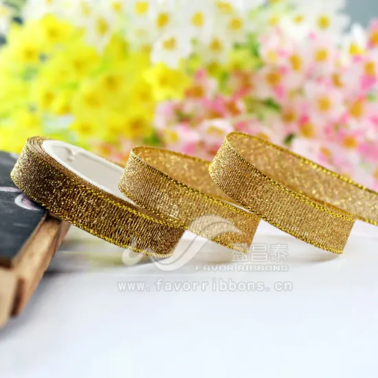 wholesale 1 inch gold ribbon