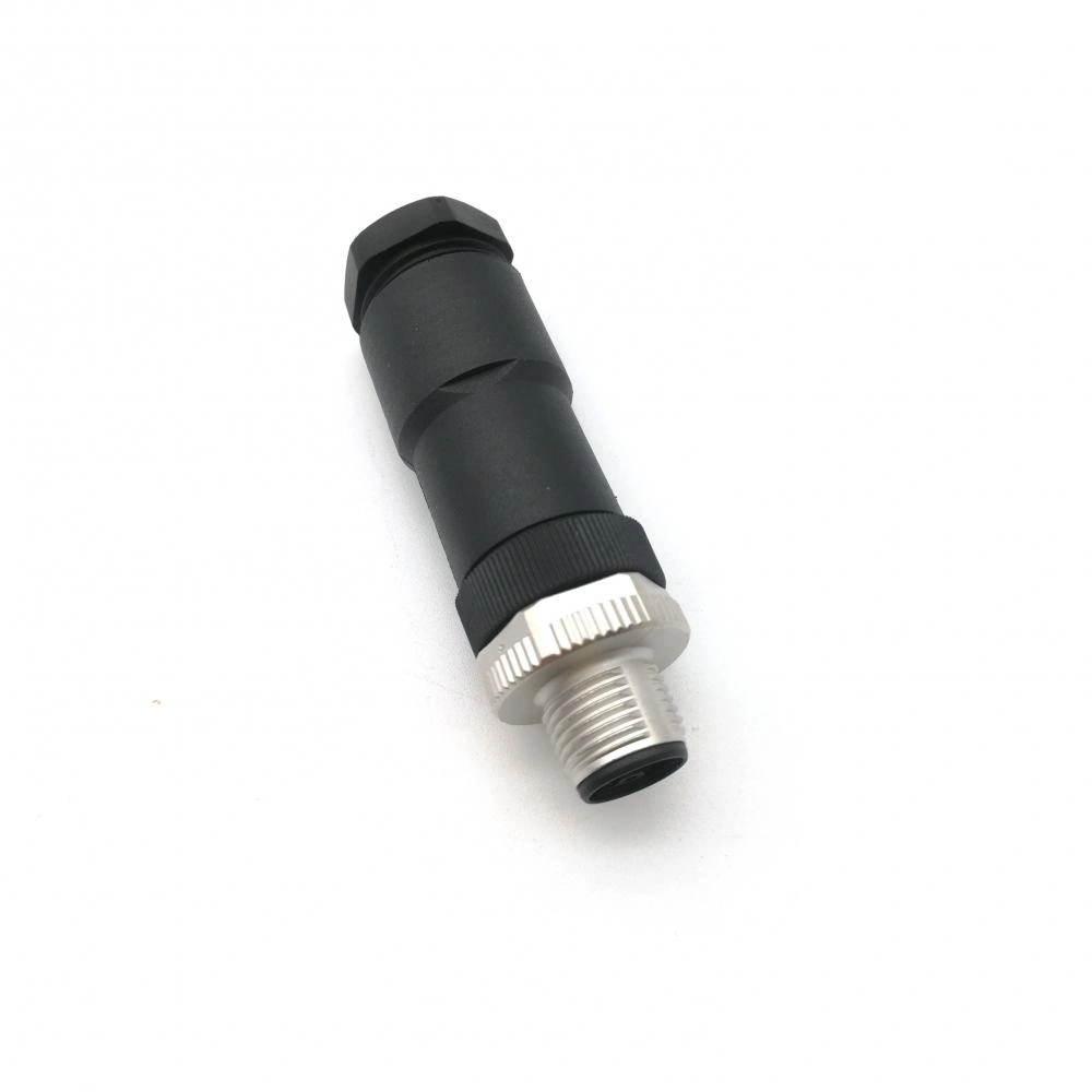 M12 L-Code 5pin Male straight connector China Manufacturers