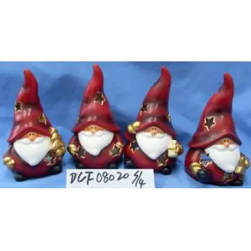 Christmas Figurines Ceramic Ceramic Santa Claus