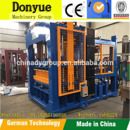 QT10-15 fully automatic concrete cement block making machines for North Africa