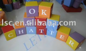 kids letter soft play blocks