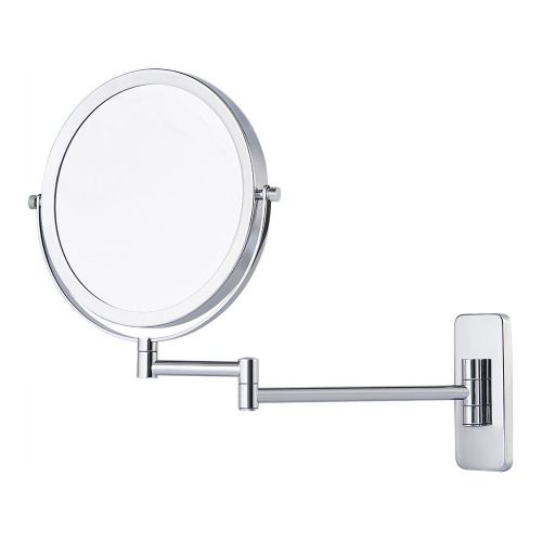 Square extending magnifying wall mirror