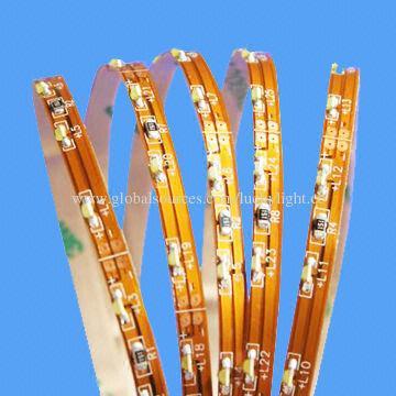 Side View LED Strip Light with 12V DC Voltage, Flexible PCB and 3M Adhesive Double-sided Type