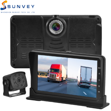 Monitor DVR de lente dupla de gravação em loop