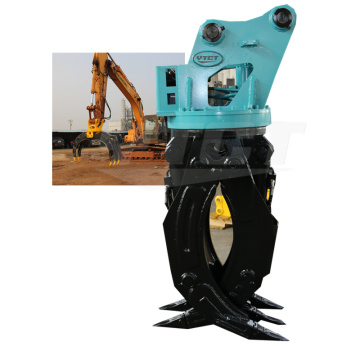 YTCT Excavator Hydraulic Grab 360 Degree Rotating Rock Grapple
