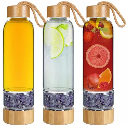 450ML Crystal Elixir Infused Gem Water Bottle
