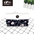 Flor personalizada Homnice PU Leath Bag Bag Bag Cosmetic Lápiz y bolso multifuncional