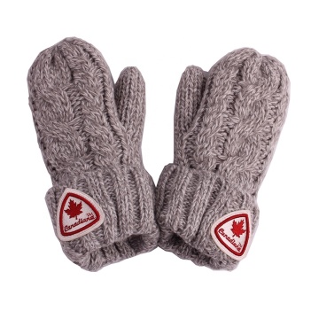Custom High Quality Women's Knit Jacquard Mittens Gloves Acrylic Mitten Kids Knitting Pattern
