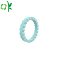 Bague de mariage en silicone empilable design de mode bague souple