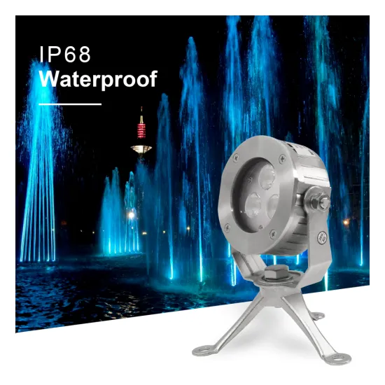 Hot Sale IP68 9W RGB 3in1 Blue Red Underwater Spotlight for Outdoor Water Fountains with Tripod