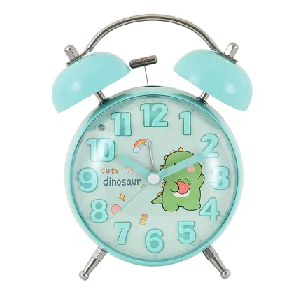 4Inch Animal Twin Bell Alarm Clock Duck Kids