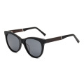 Cat Eye Acetate Wooden Sunglasses