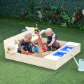 Foldable Bench Seat Waterproof Cover Bottom Sandbox