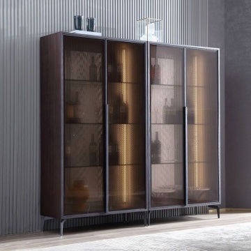 2021 Nowy design drewniana szafka na wino do baru i życiowej/jadalni