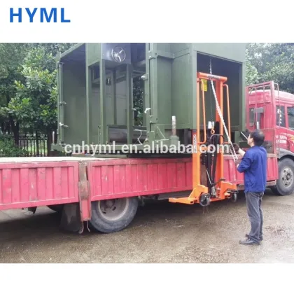 Mobile Telecommunication Base Station with Hydraulic Lifting Device
