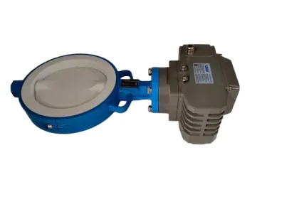 Electric wafer butterfly valve