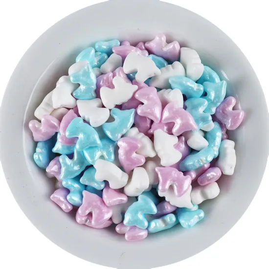 Hot Sale Cake Tools: Edible Gold & White Star Shape & Heart Shaped Sprinkles for Cake Decoration