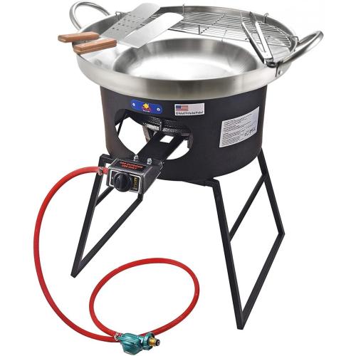 Outdoor Cooking Set With Comal burner and Stand