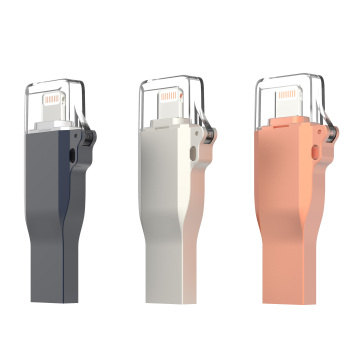 Kissin Factory Outlet Memory Metal Mobile Phone USB Flash Drive for Apple Android Type-C USB 2.0/3.0 U Disk