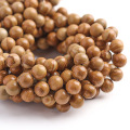 Perles tendus perles en bois rond 6/8/10 mm