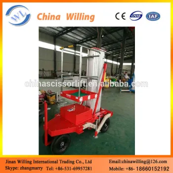 Aluminum telescoping lift mechanism portable lifter WLA0.1-8