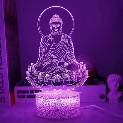 3D Buddha Atmosphere Night Light: Creating Serene Illumination for Your Space