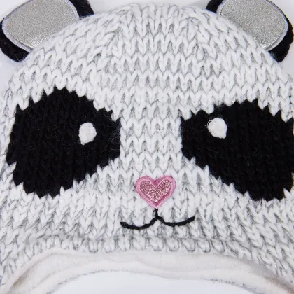 The children's winter knitted beanie hat