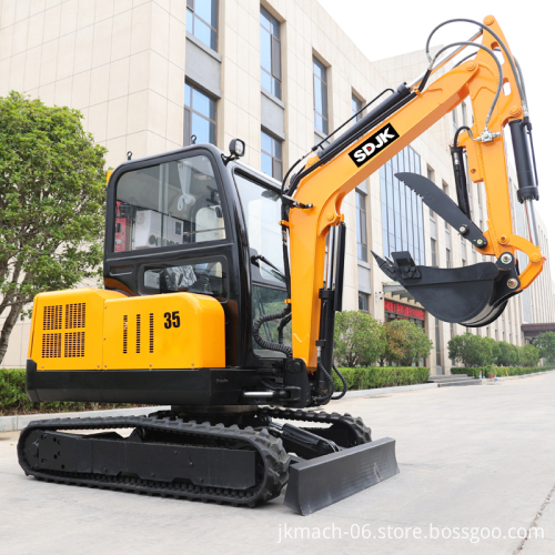 FREE SHIPPING! Customizable 3.5 Ton Compact Mini Excavator with Bucket