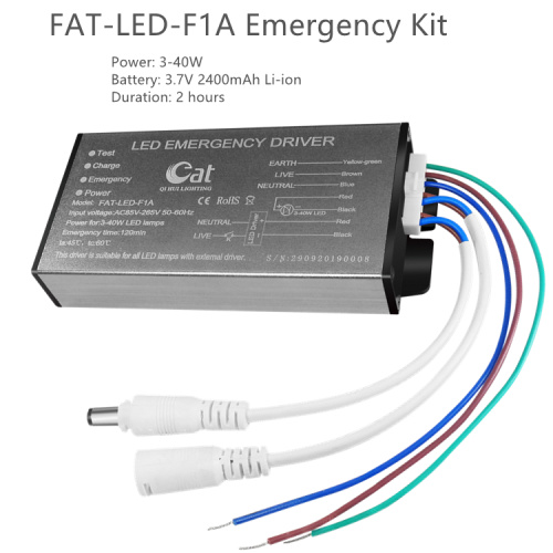 Réduire la puissance du kit d'urgence pour LED