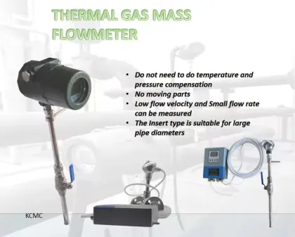 Thermal Mass Flowmeter Gas Meter Flow Instrument for Gas LNG