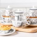Tazza da tè a infusore per tè in ceramica europea tazza da tè in vetro con teiera e tazza impilabile in porcellana infusossata in una persona in porcellana