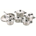 12PCS Stainless Steel Wide Edge Cookware Set