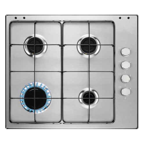 Electrolux 4 Ring Built-in Steel Gas Hob